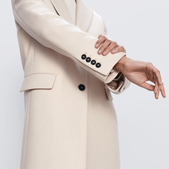 ZARA BUTTONED MASCULINE COAT - Picture 4 of 9